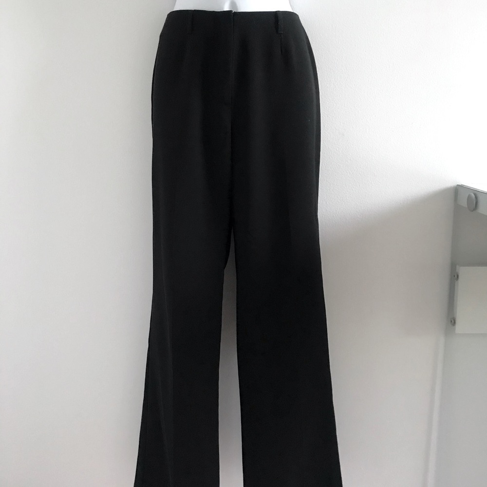 Sisley Black Straight Cut Lightweight Summer Pants Y2K 90’s